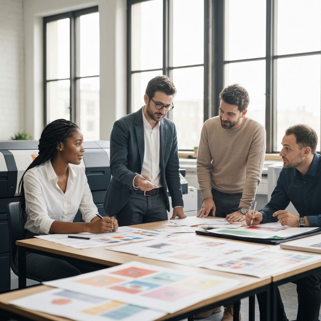 Expert team working on projects